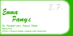 emma panyi business card